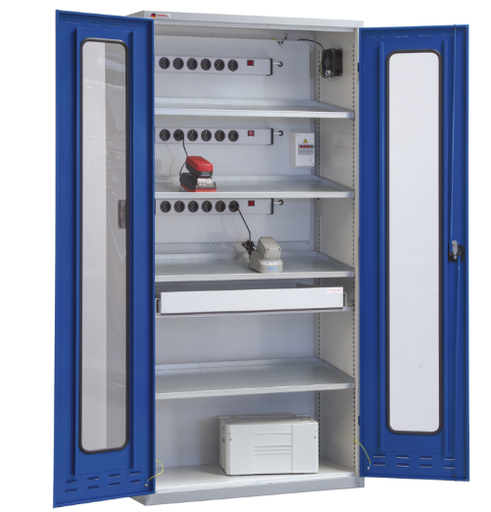 [7FN-NH2000FD-AKK4XRB] Battery charging cabinet with 4xF observation window 7FN-NH2000FD-AKK4XRB