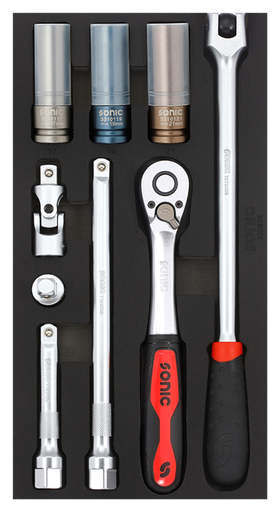 [300908] Combination set 1/2" SFS-S 9-pcs. Sonic