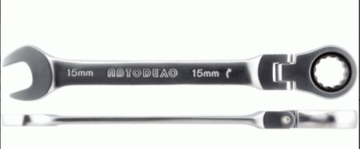[30222] Kombinuotas raktas su lankstoma terkšle, 22x22 mm, 30222, AVTODELO