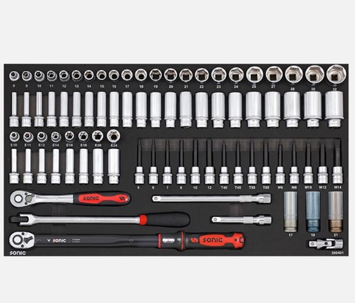 [308401] Įrankių komplektas į vežimėlius (84vnt) 