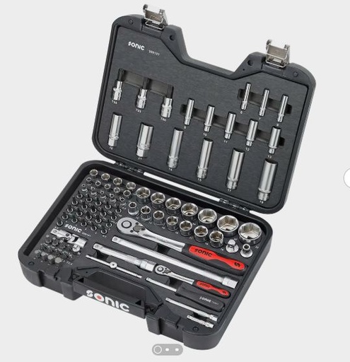 [309101] Įrankių komplektas lagamine 91vnt, Sonic Equipment, 309101