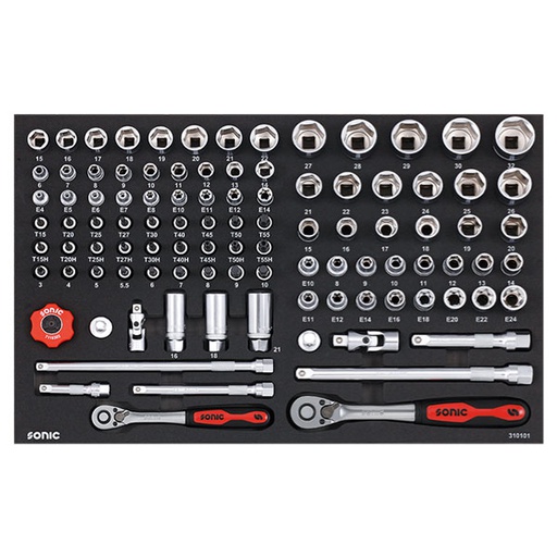 [310101] Įrankių komplektas į vežimėlius (101vnt) 