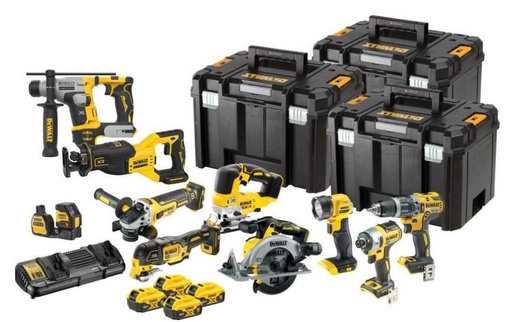 [DCK1012P4T-QW] Akumuliatorinių įrankių rinkinys su akumuliatoriumi Dewalt DCK1012P4T-QW