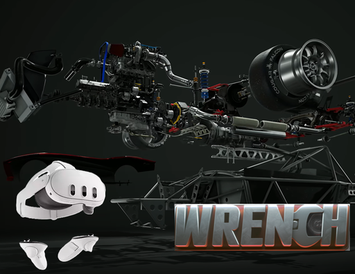 [Wrench+Meta Quest 3] Simuliacinės mokymosi įrangos komplektas Meta Quest 3 + "Wrench"								 									 