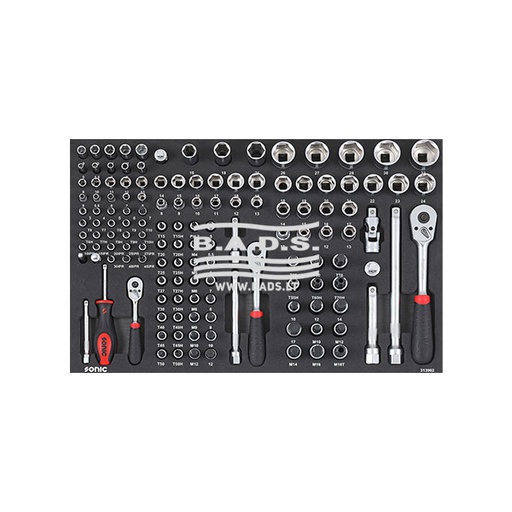 [313902] Įrankių komplektas į vežimėlius (139vnt) 