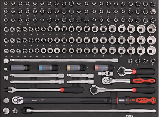 [314901] Įrankių komplektas į vežimėlius 1/2 (149vnt) 314901 Sonic