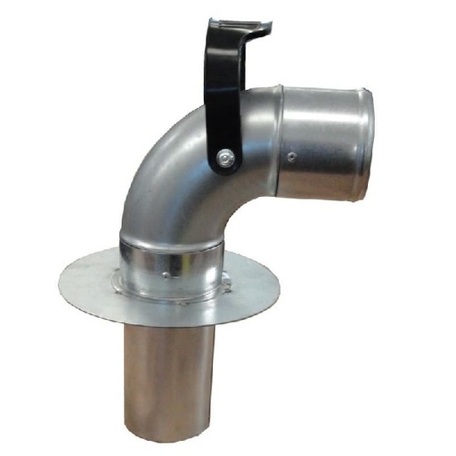 [GFTB-100/9005] Hose holding bend for floor traps, GFTB-100/9005, Worky