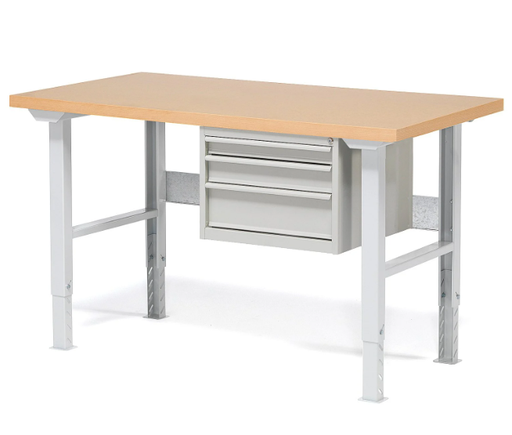 [232116AJP] Darbastalis 1500x800mm su 3 stalčiais 232116AJP 