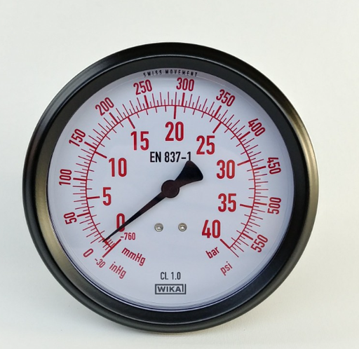 [DECKMAN3151] Manometras žemo slėgio -1+17bar (mėlynas), FLAG stotelei, Ecotechnics 