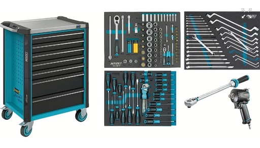 [179NX-7/137] Įrankių vežimėlis 179NX-7/137, 137 vnt. įrankų, HAZET