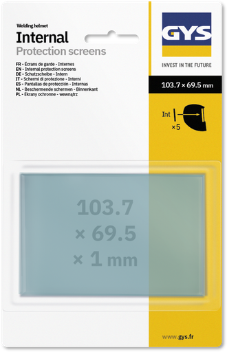 [043695] 5 INT. SCREENS 103.7 x 69.5 x 1- ZEUS / ERGOTECH (043695, GYS)