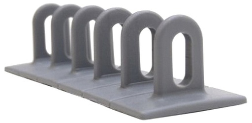 [048096] 3 pilkų plokščių plastikinių antdėklų komplektas (6x50x156 mm) (048096, GYS)