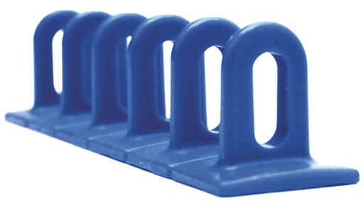 [048102] Set of 3 blue flat plastic multipads (6x36x156 mm) (048102, GYS)