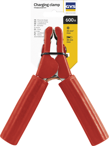 [053779] INSULATED CLAMP 600A - RED - Bulk (053779, GYS)