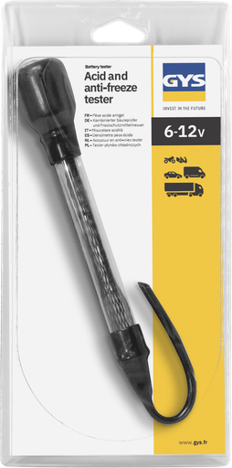 [054103] Kombinuotas elektrolito ir antifrizo testeris - kortelėje (054103, GYS)