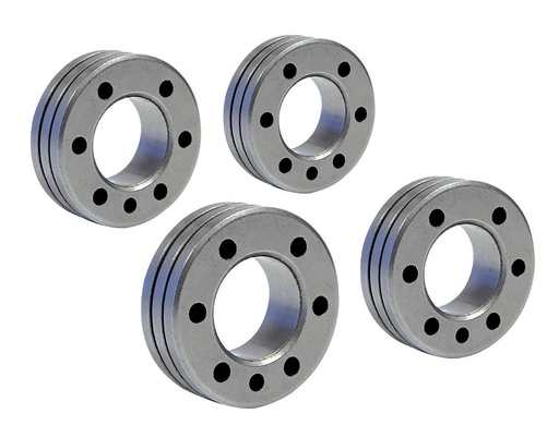 [080638] Set of 4 TWIN type C rollers for flux-cored steel wire Ø1.8/2.0 mm (080638, GYS)