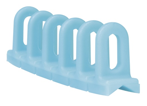 [082908] Šviesiai mėlyni kampiniai plastikiniai žiediniai strypeliai 6×22×156 mm, 3 vnt. (082908, GYS)
