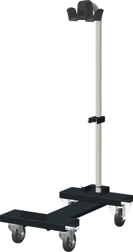 [087958] Universal skate trolley with support arm (087958, GYS)