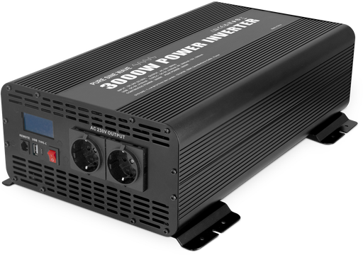 [089860] Įtampos keitiklis PSW 3000W - 24V - su nuotolinio valdymo ekranu (089860, GYS)