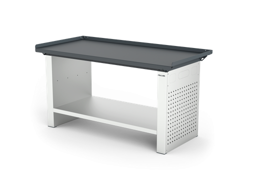 [ELFC-150-A1G] MONO workbench, fixed height, closed sides, anti-fall top, shelf 600 mm, 1500 mm, Filcar (ELFC-150-A1G, FILCAR)