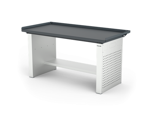 [ELFC-150-A1M] MONO workbench, fixed height, closed sides, anti-fall top, shelf 300 mm, 1500 mm, Filcar (ELFC-150-A1M, FILCAR)