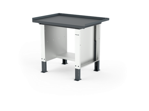 [ELRA-100-A1M] MONO workbench, adjustable height, standard sides, anti-fall top, shelf 300 mm, 1000 mm, Filcar (ELRA-100-A1M, FILCAR)