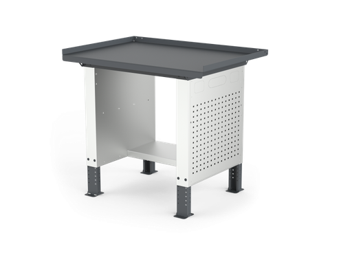 [ELRC-100-A1M] MONO workbench, adjustable height, closed sides, anti-fall top, shelf 300 mm, 1000 mm, Filcar (ELRC-100-A1M, FILCAR)