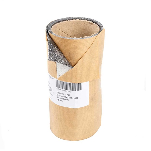 [GB200] Graphite coating band, width 200 mm, 1 m roll (GB200, HOLZMANN)