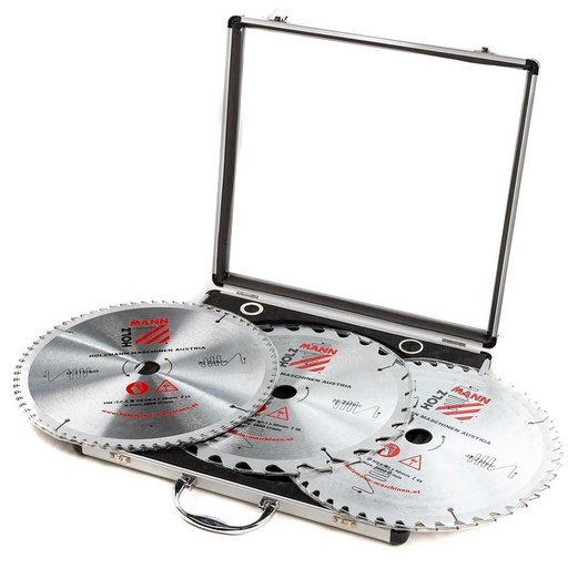 [KSB315SET] TCT saw blade set in aluminium case Ø315 mm, 3 pcs (KSB315SET, HOLZMANN)