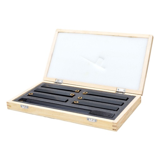 [7TLG16HQ] Turning tool set with indexable inserts, 7 pcs, 16 mm shank (7TLG16HQ, HOLZMANN)