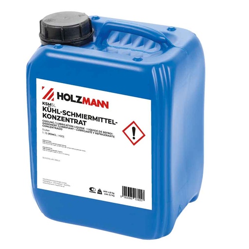 [KSM5L] Cooling and lubrication fluid 1:15, 5 litres (KSM5L, HOLZMANN)