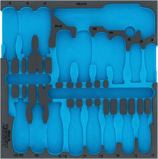 [163-297LN] Dvikomponentis putų įdėklas įrankiams 340×345×35 mm (163-297LN, HAZET)