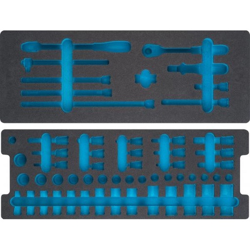 [163-401L] Two-component foam tool insert 570×213×75 mm (163-401L, HAZET)
