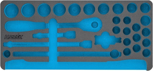 [163-404L] Two-component foam tool insert 432×444×40 mm (163-404L, HAZET)