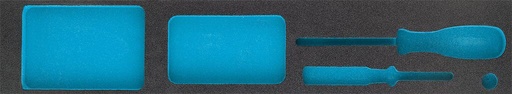 [163-455L] Dvikomponentis putų įdėklas įrankiams 523×101×38 mm (163-455L, HAZET)
