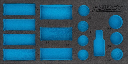 [163-463L] Two-component foam tool insert 345×177×38 mm (163-463L, HAZET)