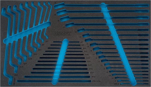 [163-478L] Two-component foam tool insert 690×390×40 mm (163-478L, HAZET)
