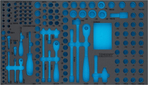 [163-481LN] Two-component foam tool insert 690×400×35 mm (163-481LN, HAZET)