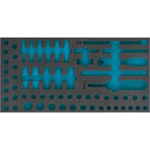 [163-490L] Two-component foam tool insert 348×177×38 mm (163-490L, HAZET)