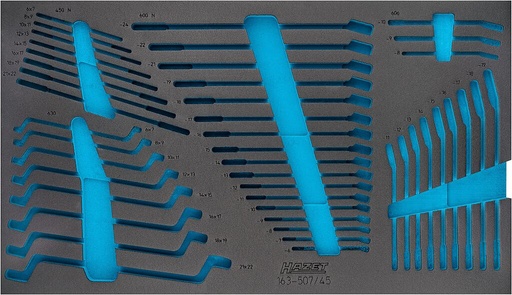 [163-507L] 2-component soft foam insert (163-507L, HAZET)