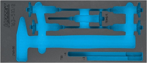 [163-510L] Two-component foam tool insert 400×170×36 mm (163-510L, HAZET)