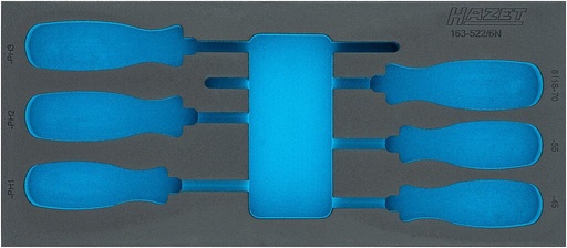 [163-522LN] Two-component foam tool insert 400×175×34 mm (163-522LN, HAZET)