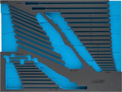 [163-525L] Two-component foam tool insert 759×398×40 mm (163-525L, HAZET)