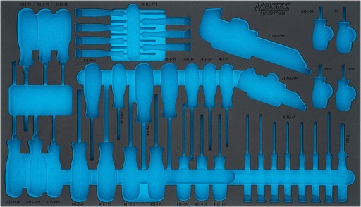 [163-527LN] Two-component foam tool insert 690×400×35 mm (163-527LN, HAZET)
