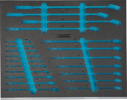 [163-532L] Two-component foam tool insert 523×405×43 mm (163-532L, HAZET)