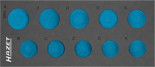 [163-572L] Two-component foam tool insert 400×170×35 mm (163-572L, HAZET)