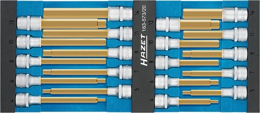 [163-573/20] Screwdriver socket set (163-573/20, HAZET)