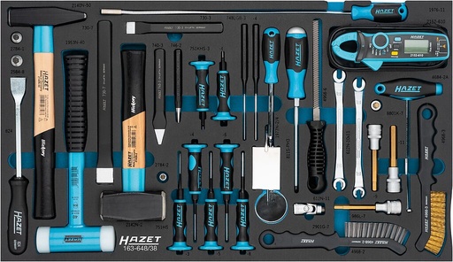 [163-648/38] Tool set, 38 pcs (163-648/38, HAZET)