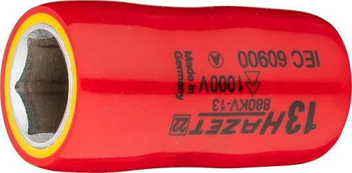 [880KV-13] Socket, hexagon, 13 mm, with protective insulation (880KV-13, HAZET)