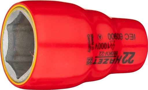 [880KV-22] Socket, hexagon, 22 mm, with protective insulation (880KV-22, HAZET)
